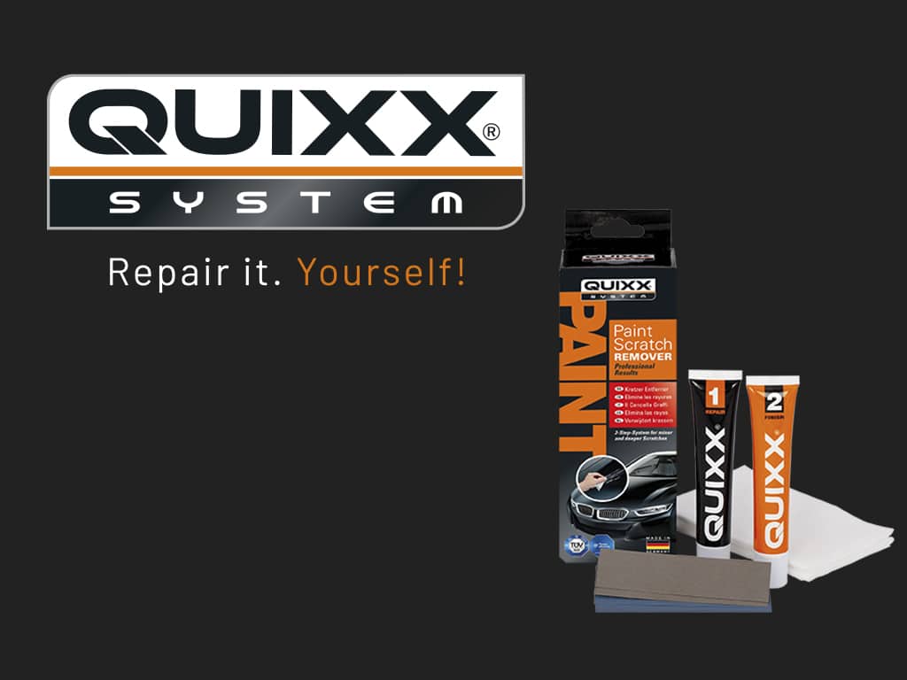 Bilvårdsprodukter från Quixx för att reparera ditt fordon själv. 