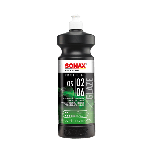 SONAX Profiline enstegs polering i svart flaska med vit kapsyl